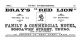 BRAY’S “RED LION”, Truro advertisement in Kelly's 1889