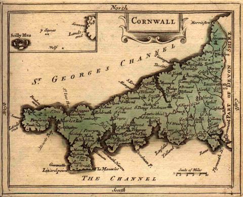 Map of cornwall (1783) | Grose