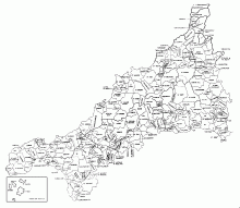 Map of the Historical Cornwall Parishes