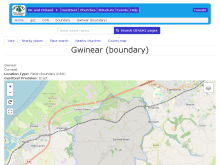 Gwinear - boundary | Parish Boundary (K&O)
