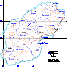 Parish Map - drawn as accurately as possible (but freehand) with reference to the 1" Ordnance Survey Land’s End sheet 151 revised 1905